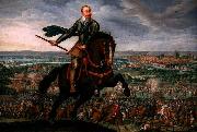 unknow artist, Gustavus Adolphus of Sweden at the Battle of Breitenfeld